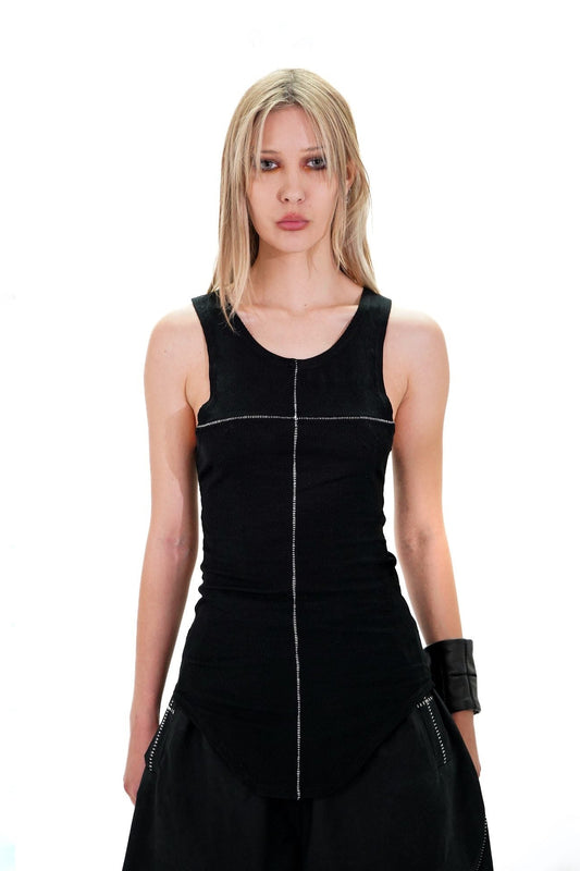 CROSS STITCH TANK TOP LOW