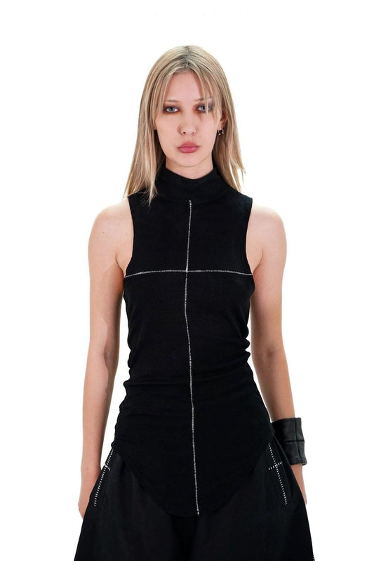CROSS STITCH TANK TOP HIGH